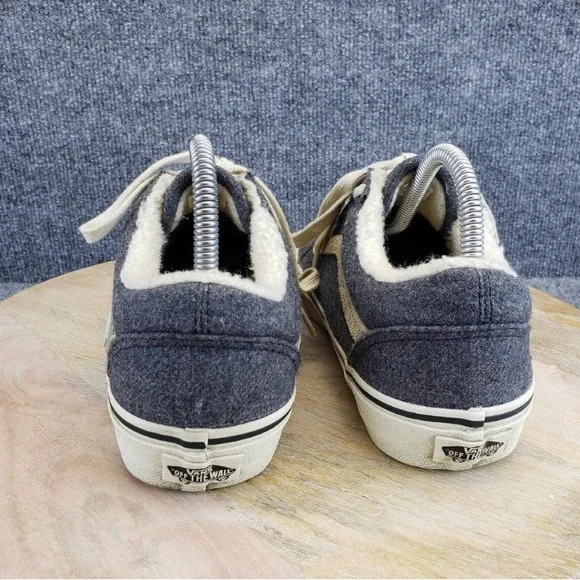 VANS Old Skool Sherpa Womens Size 9 Gray Low Top Sneakers Shoes 721454 - Picture 6 of 12